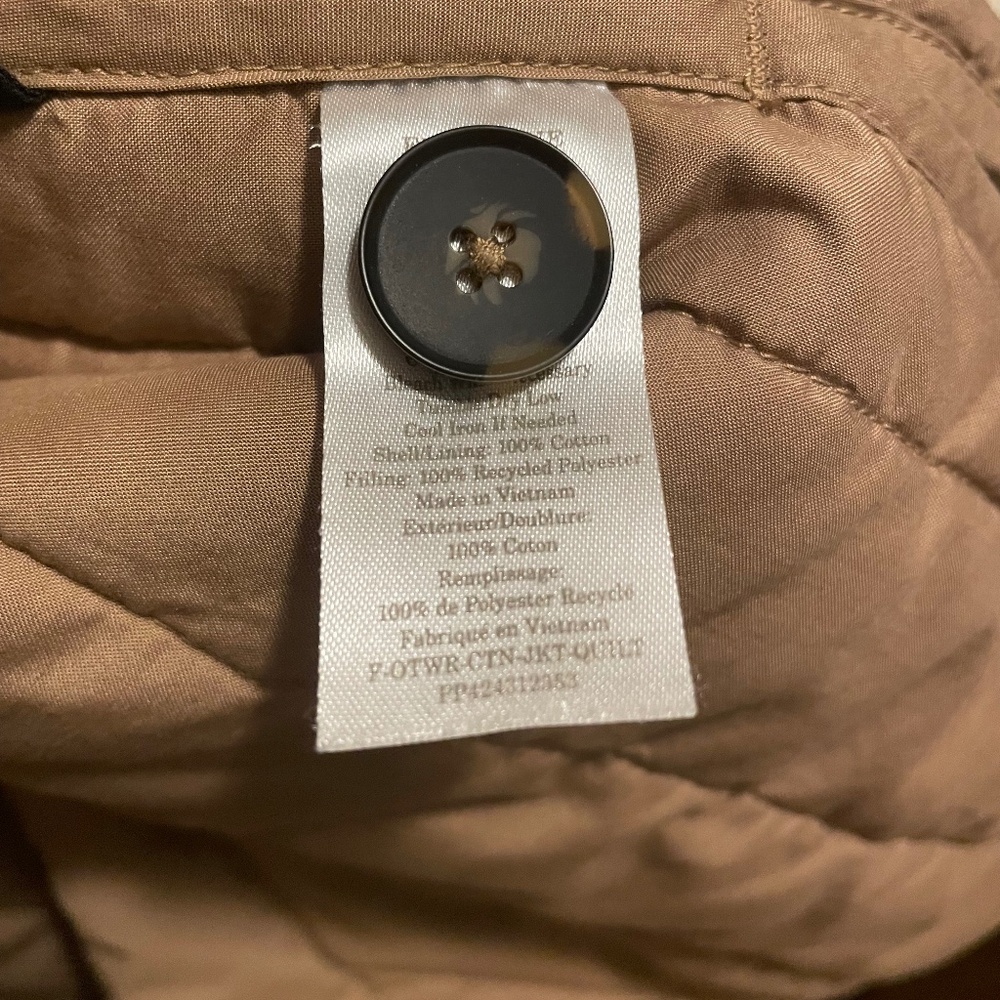 Everlane Quilted Longline Jacket in Camel Brown - Picture 5 of 5